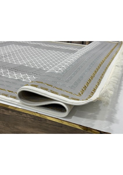 Gri Gold Spor Desen Sık Dokuma Halı Argın Halı fırsatları