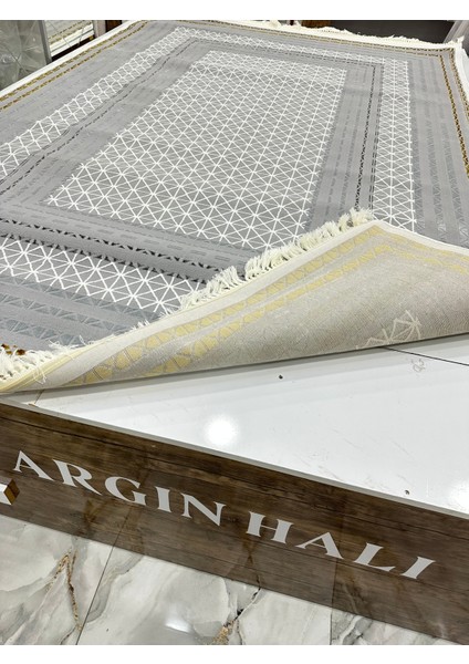 Gri Gold Spor Desen Sık Dokuma Halı Argın Halı indirimleri