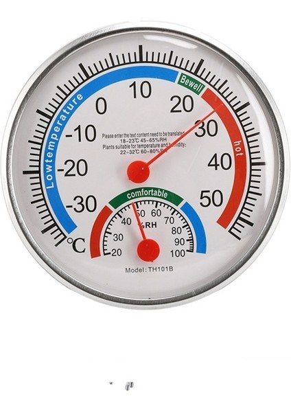 Analog Sıcaklık ve Nem Ölçer - Duvar Tipi, Masa Üstü Termometre Higrometre Iç/dış Mekan Isı & Nem