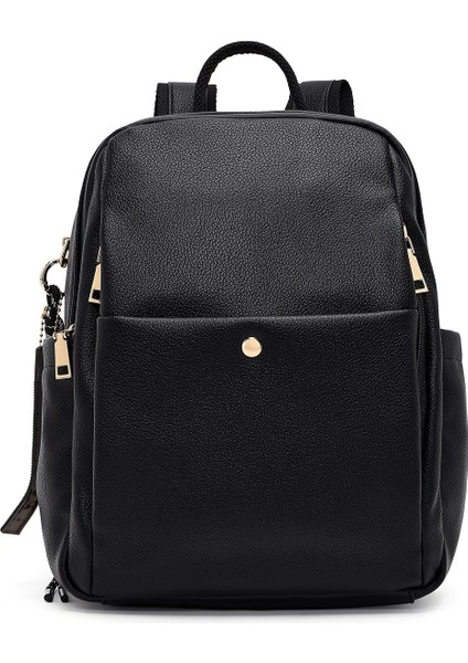 Kadın Siyah Sırt Çantası 25WBD286818