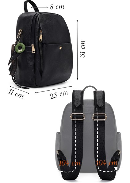 Kadın Siyah Sırt Çantası 25WBD286818 fiyatları