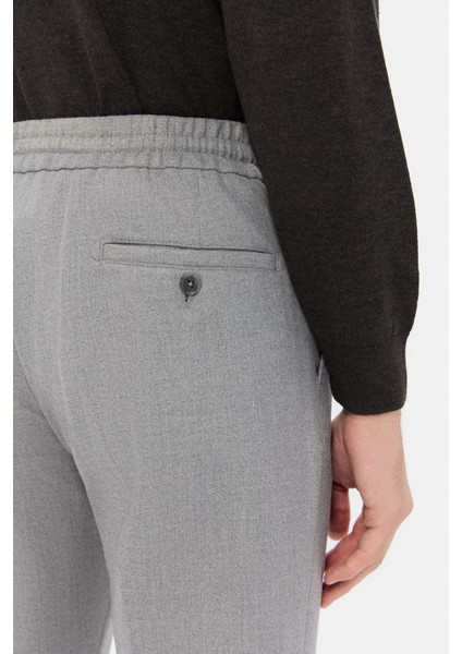 Ds Damat Regular Fit Gri Gabardin Jogger Pantolon