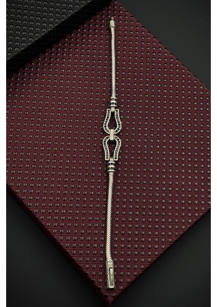 925 Ayar Gümüş Italyan Model Siyah Zirkon Taşlı Erkek Bileklik FRJ12614-3614-S fiyatları