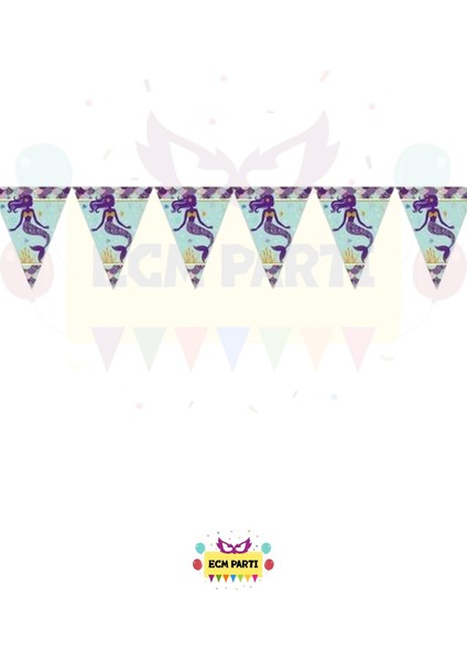 Deniz Kızı Flama Doğum Günü Parti Malzemeleri Seti fiyatları