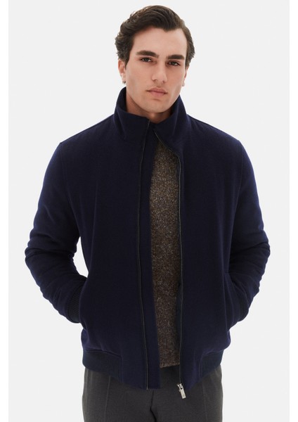 Ds Damat Regular Fit Lacivert Düz Yakası Çıkartılabilir Kürklü Mont fiyatları