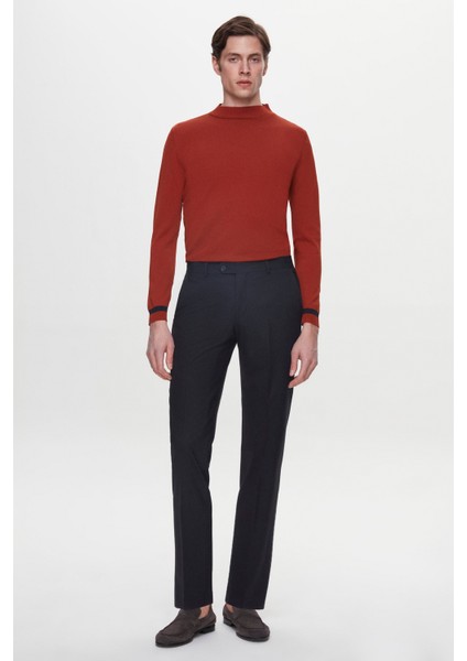 Ds Damat Regular Fit Koyu Lacivert Düz Travel Kumaş Pantolon fiyatları