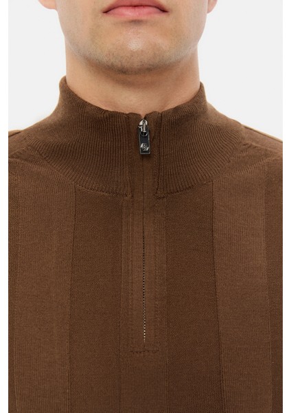 Ds Damat Regular Fit Geyik Düz Örgü Kazak fiyatları