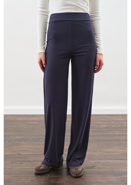 Düğüm Tasarımlı Pantolonlu Takım Lacivert