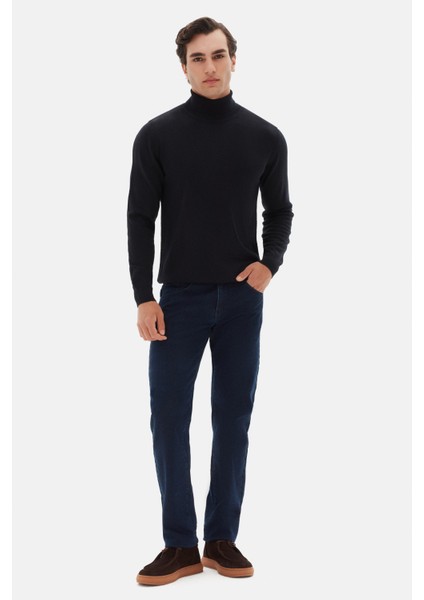 Ds Damat Regular Fit Lacivert Düz Örgü Kazak modelleri