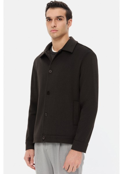 Relaxed Fit Kahverengi Örme Gömlek Ceket modelleri