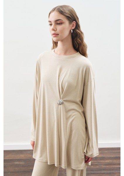 Düğüm Tasarımlı Pantolonlu Takım Taş fırsatları