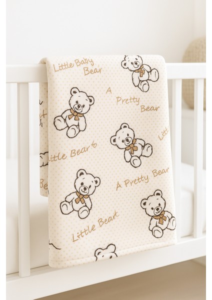 Çift Taraflı Bebek&çocuk Battaniyesi %100 Pamuk Pazen Desenli 100X120 cm