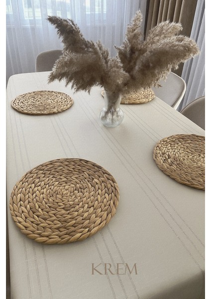 Colber Çizgili Masa Örtüsü Dertsiz 150X210 cm