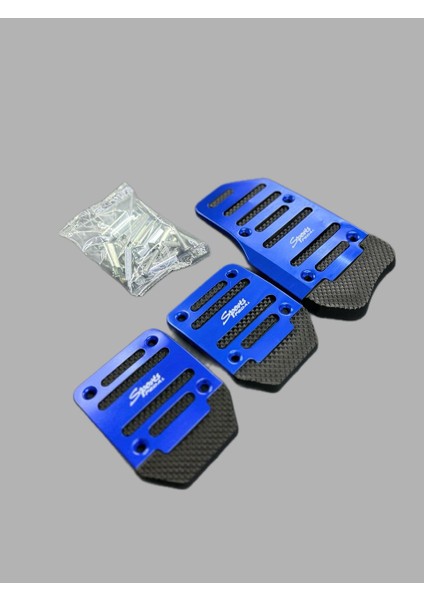 Araba Pedal Seti Spor Kaymaz Manuel Araba Gaz Fren Debriyaj Pedalı Kapağı Mavi Xb 373 fiyatları