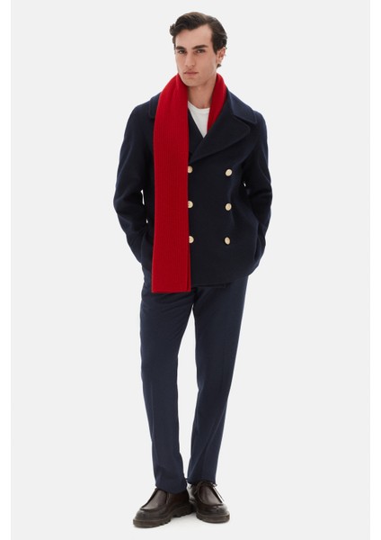 Ds Damat Slim Fit Lacivert Diyogonal Palto modelleri