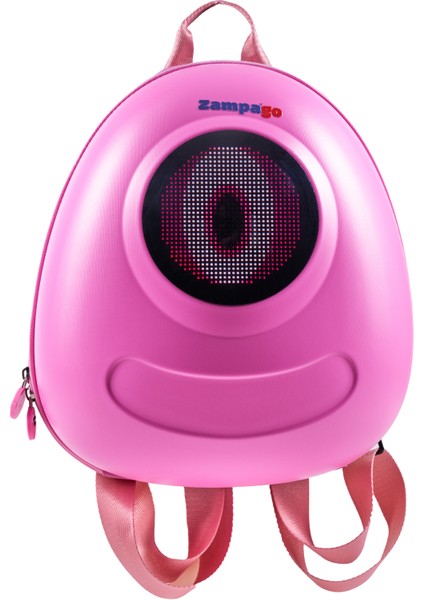 LED Big Eyes Akıllı Çocuk Sırt Çantası – Sert Kasa, USB Şarj Girişli