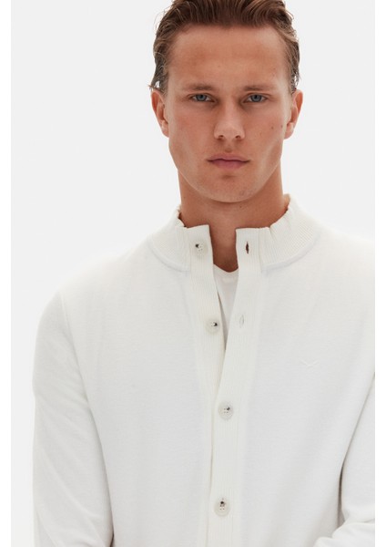 Ds Damat Regular Fit Ekru Düz Örgü Hirka fırsatları
