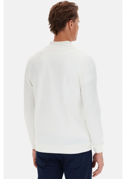 Ds Damat Regular Fit Ekru Düz Örgü Hirka