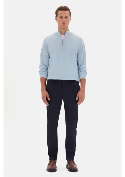 Ds Damat Relaxed Fit Lacivert Düz Jogger Pantolon modelleri