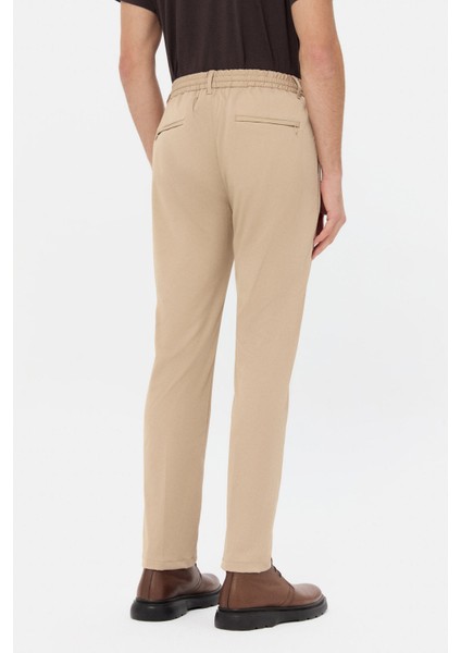 Ds Damat Relaxed Fit Bej Düz Jogger Pantolon modelleri