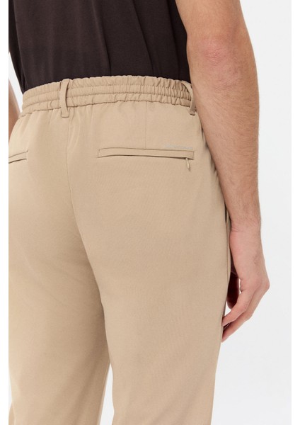 Ds Damat Relaxed Fit Bej Düz Jogger Pantolon fırsatları