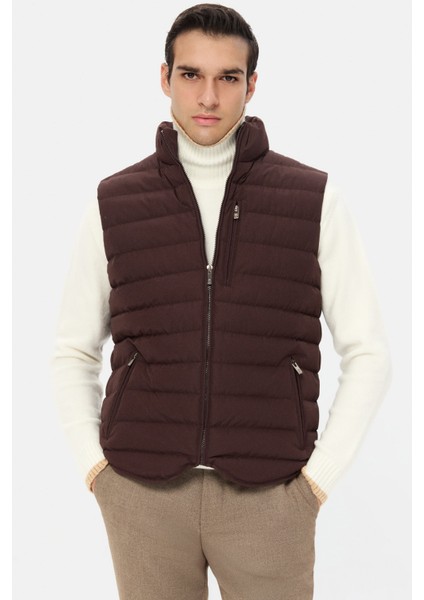 Ds Damat Regular Fit Mürdüm Düz Yelek Mont fırsatları