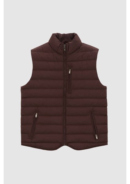 Ds Damat Regular Fit Mürdüm Düz Yelek Mont indirimleri