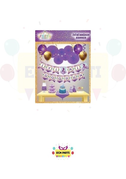 Deniz Kızı Banner Doğum Günü Parti Malzemeleri Seti fiyatları
