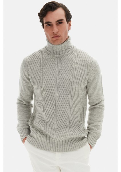 Ds Damat Regular Fit Gri Kazak