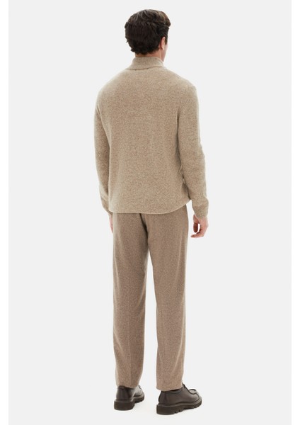 Ds Damat Regular Fit Bej Yün Karışımlı Kazak fırsatları
