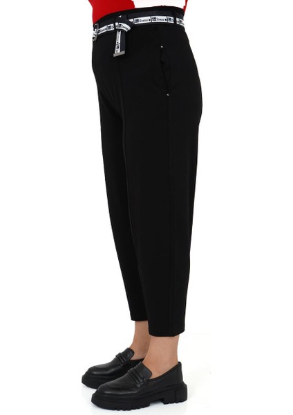 Büyük Beden Mom Kemerli Yüksek Bel Örme Kadın Pantolon fiyatları