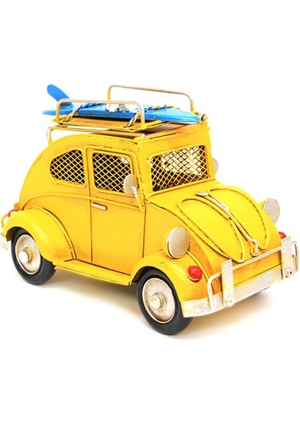 Dekoratif Metal Araba Çerçeveli ve Kumbaralı