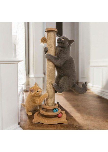 Kedi Tırmalama Çubuğu ve Oyuncağı