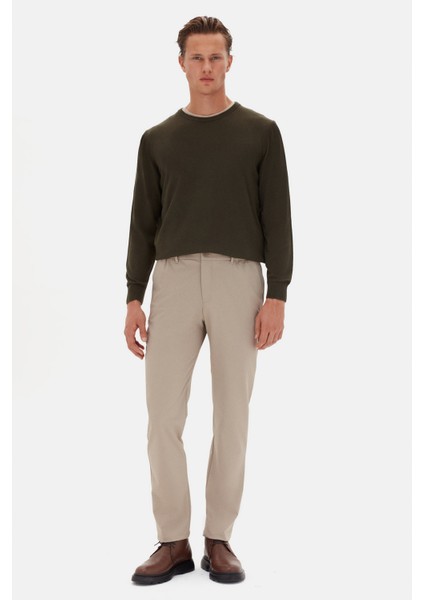 Ds Damat Relaxed Fit Bej Düz Jogger Pantolon modelleri