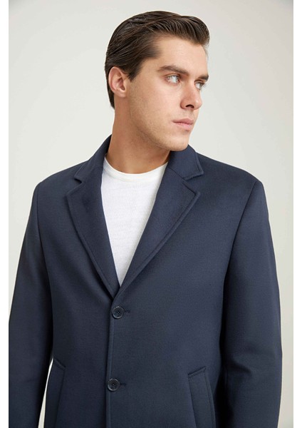 Ds Damat Regular Fit Lacivert Düz Palto fiyatları