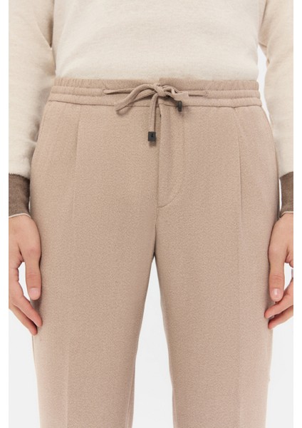 Ds Damat Regular Fit Bej Gabardin Jogger Pantolon fiyatları