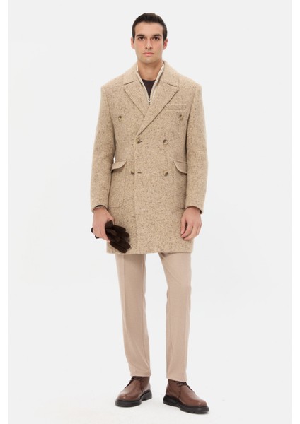 Ds Damat Regular Fit Bej Gabardin Jogger Pantolon modelleri
