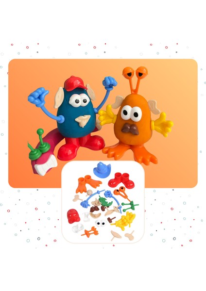 Eğlenceli Figürlü Doğal Oyun Hamuru Kalıbı Seti - 4X75GR Doğal Oyun Hamuru -Sarı, Turuncu, Pembe fiyatları