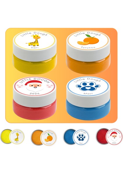 Eğlenceli Figürlü Doğal Oyun Hamuru Kalıbı Seti - 4X75GR Doğal Oyun Hamuru -Sarı, Turuncu, Pembe modelleri