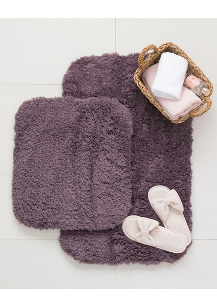 Sheep 2'li Banyo Paspas - Koyu Mürdüm 60-100