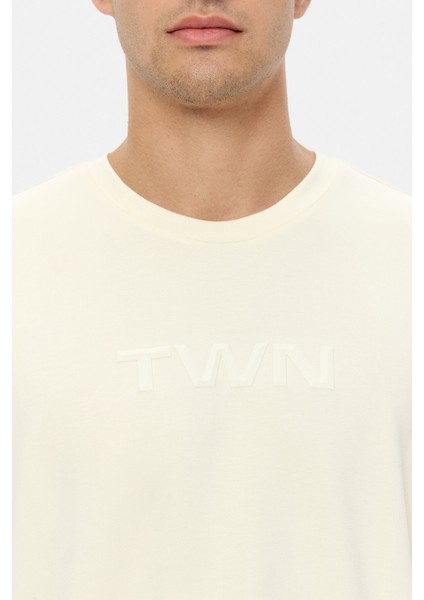 Relaxed Fit Ekru Düz T-Shirt fiyatları