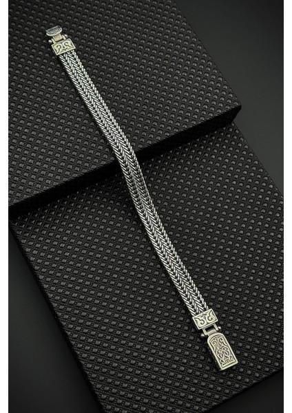 925 Ayar Gümüş Italyan Model Gümüş Renk Erkek Bileklik FRJ12559-3559-A modelleri