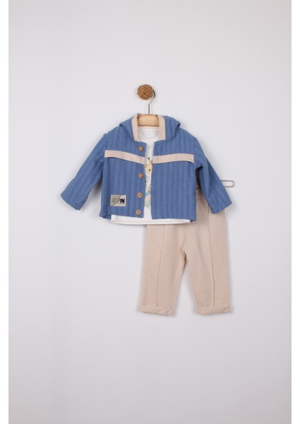 Kapşonlu 3lü Erkek Takım