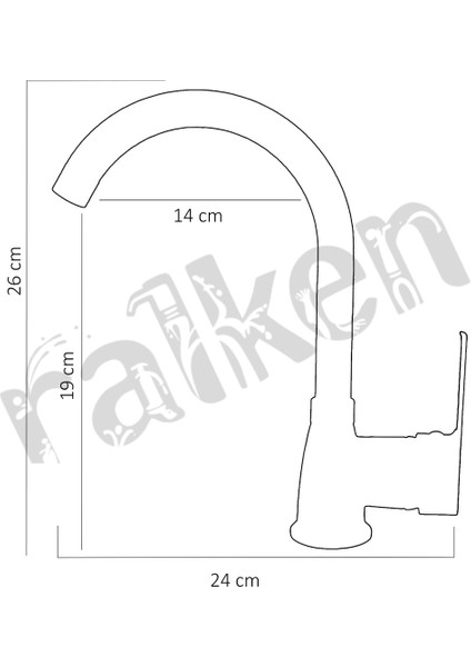 Kalın Gövde Mutfak Bataryası Delta Eviye Musluğu Beyaz Eviye Bataryası - %100 Pirinç Hammadde, Paslanmaz, Ağır Gövde, Elektrostatik Boya, 360 Hareketli Boru indirimleri