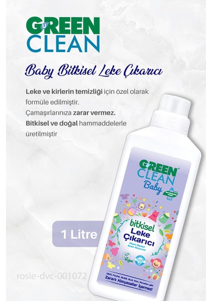 Baby Çamaşır Yumuşatıcı 5 Lt, Çamaşır Deterjanı 1lt, Leke Çıkarıcı 1lt ve Rosıe modelleri