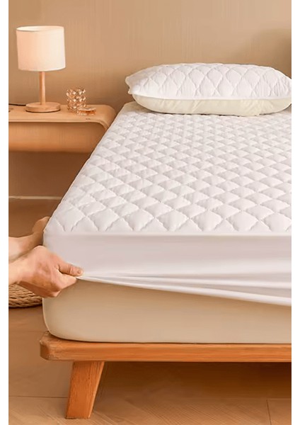 Kapitone Microfiber Su Geçirmez Fitted Yatak Koruyucu Alez – Tek / Çift Kişilik