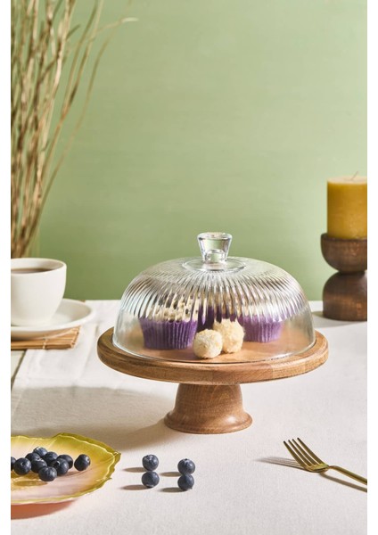 Eterna 22 cm Cam Fanuslu Ayaklı Kek Kurabiye Pasta Standı fiyatları