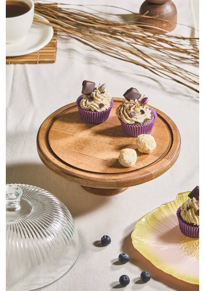 Eterna 22 cm Cam Fanuslu Ayaklı Kek Kurabiye Pasta Standı modelleri