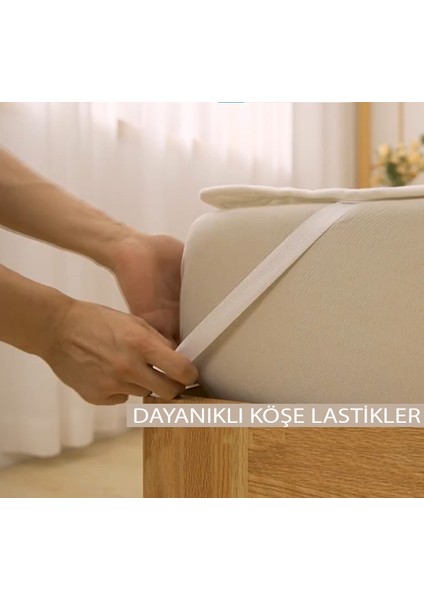 Köşe Lastikli Kapitone Pamuklu Su Geçirmez Yatak Koruyucu Alez – Tek / Çift Kişilik, Bebek & Çocuk indirimleri