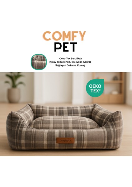 Comfy Pet, Premium Dokuma Kumaş, Çıkarılabilir Minder, Yıkanabilir,destekleyici Kedi ve Köpek Yatağı modelleri